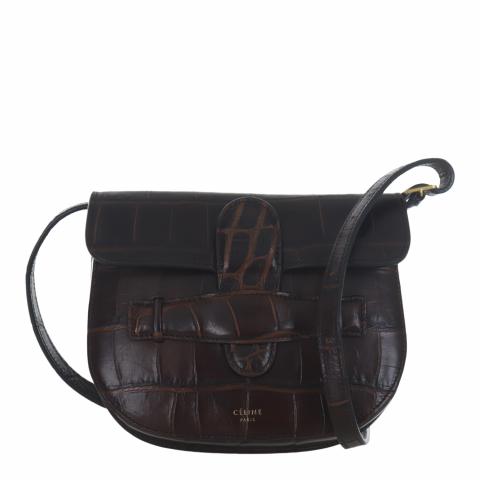 Sell C line Embossed Mini Symmetrical Bag Brown HuntStreet